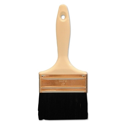 Magnolia Brush 244 Industrial Paint Brushes, 4 in wide, 2 1/4 in trim, Black Bristle, Wood handle