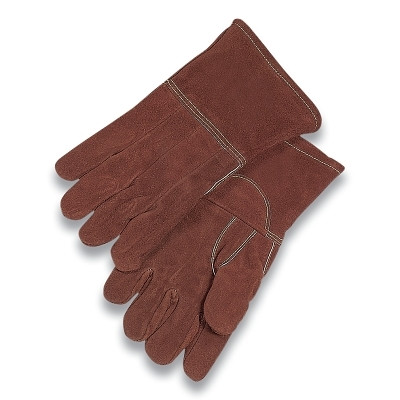 Anchor Brand 44WL High Heat Wool-Lined Gloves, Thermaleather, Brown, Large