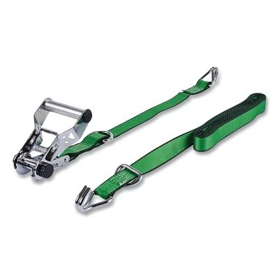 Keeper 85422 Chrome Ratchet Tie-Down, 16 ft x 1-1/4 in, J-Hooks