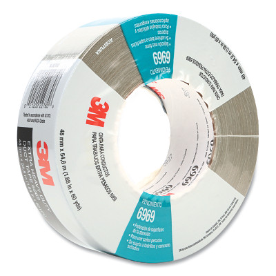 3M 7000123814 6969 Extra Heavy Duty Duct Tape, 48 mm x 54.8 m x 10.7 mil, Olive