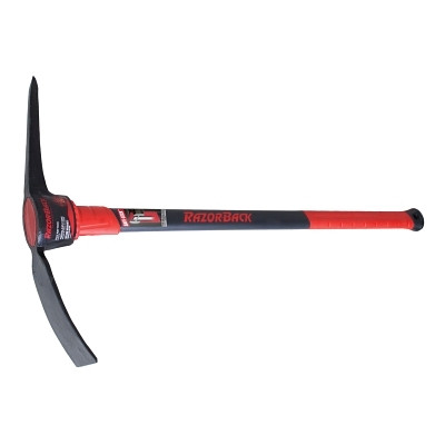 RAZOR-BACK 4118000 Pick Mattock, 5 lb,34 in Handle, Red/Black