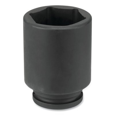 Grey Pneumatic 3018D Impact Socket, 3/4 in Drive Size, 9/16 in Socket Size, Hex, 6-point, Deep Length
