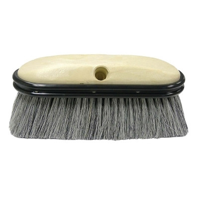 Weiler 44318 Truck Wash Brushes, 9 1/2 in Foam Block, 2.5 in Trim, Flagged Grey Fiber Fill
