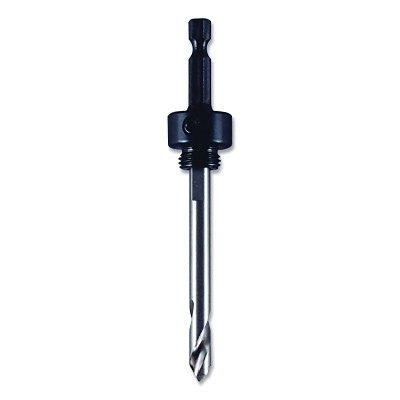 M.K. Morse MA24 Hole Saw Arbor, 1/4 in Hex, 1/4 in Arbor dia, 1/2 in-20 Thread, Standard Pilot Arbor