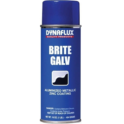 Dynaflux DF30516 Ultra Brand Bright Zinc Galvanizing, 16 oz Aerosol Can