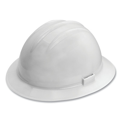 Bullard 35WHR C35 Classic Full-Brim Hard Hat, 6-point Ratchet, White, XL