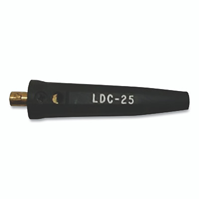 Lenco 05423 International DINSE Type Cable Connector, Male Connection, 8 thru 4, Single Oval thru Point, 150 Amp