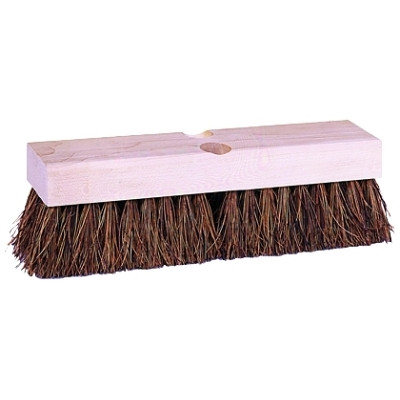 Weiler 44429 Deck Scrub Brush, 9 in Hardwood Block, 2 in Trim, Tampico