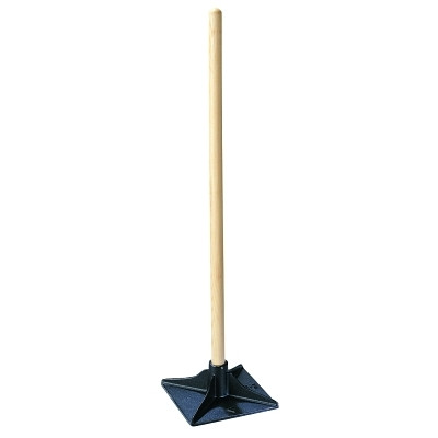 TRUE TEMPER 1133700 Tamper, 10 in x 10 in, Steel, 42 in Hardwood Handle