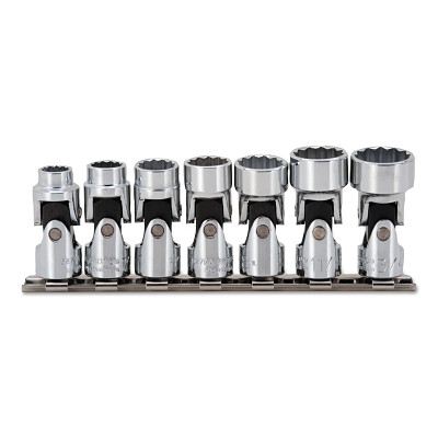 Proto J52102 Torqueplus 7 Piece Universal Socket Sets, 3/8 in, 12 Point