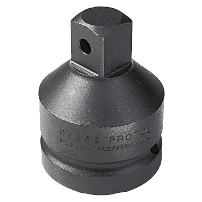 Proto J07656 Impact Socket Adapter, 1 in Female Dr, 3/4 in Male Dr, 2-7/8 in L, Pin Lock