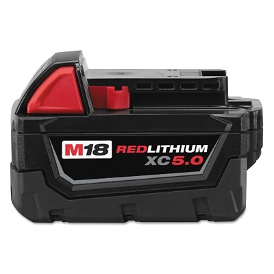 Milwaukee Tool 48111850 M18 REDLITHIUM XC Extended Capacity Battery Pack, 18 V, 5.0 Ah