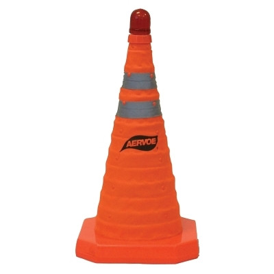 Aervoe 1190 Collapsible Safety Cones, 18 in, Nylon, Orange