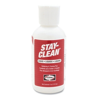 Harris Product Group SCLF4 Stay-Clean Liquid Soldering Flux, Flip Top Dispenser, 4 oz
