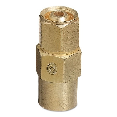 Western Enterprises AW405 Inert Arc Hose & Torch Adaptor, Brass, Straight, Female/Female, RH to RH