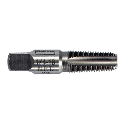 Irwin 1902ZR Taper Pipe Tap (HCS),  1/8 in-27 NPT, Taper Tap,  4 Flutes
