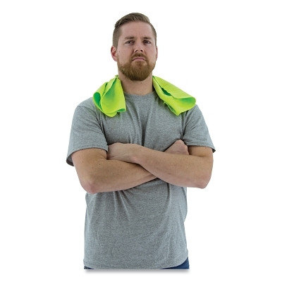 Majestic 75-8011 Evaporative Cooling Towel, 17 in W, 26 in L, High Visibility Yellow