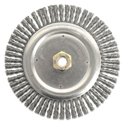 Weiler 79800 Dually Stringer Bead Wheel, 7 in dia x 3/16 in Face W x 5/8 in-11 UNC x 0.020 in, 9000 RPM, 1 EA/EA