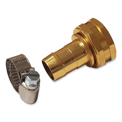 Chapin 6-9409 Garden Hose Repair/Replacement Part, 5/8 in to 3/4 in, Brass, Female Hose End Mender