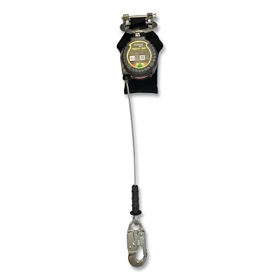 Miller by PIP MTL-LEP1-61/9FT TurboLite TurboLite+ Edge Cable SRL, 9 ft, Galv Steel Cable, One Pin Connect, Steel Locking Snap Hook, Single Leg, 420 lb