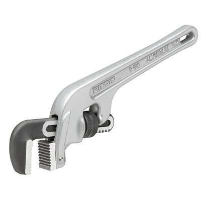 Ridgid 90107 Aluminum End Pipe Wrench, E-910, 10 in L, 1-1/2 in Pipe Capacity