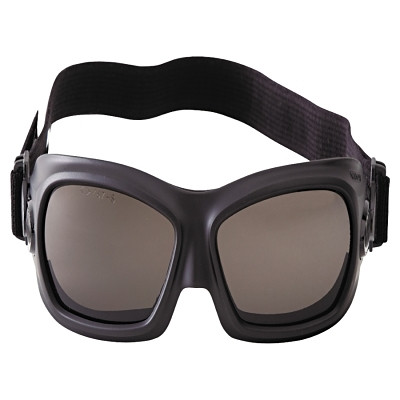 KleenGuard 20526 V80 Wildcat Goggles, Universal, Smoke Lens, Black, Adjustable Side Ventilation, Anti-Fog