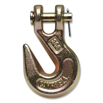 Campbell T9503415 Campbell Grade 70 Clevis Grab Hooks, 5/16 in, 4,700 lb, Yellow Chromated