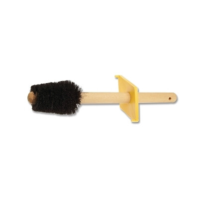 Magnolia Brush OK3 Dope Brush, 3 in Trim L, 16 in OAL, Wood, Taper Top to Botton, Grey Tampico Fiber, Includes Guard