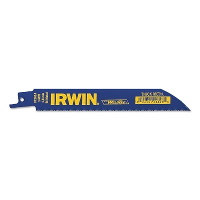 Irwin 372614BB Metal Cutting Reciprocating Blade with WeldTec, 6 in x 0.738 in, 14 TPI, 50/PK