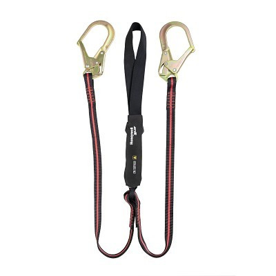 Miller by PIP FPLARCM-TUS H500 Arc Flash Lanyard, 6 ft L, Webbing Loop, Rebar Hook, 310 lb Load Cap., Twin Leg