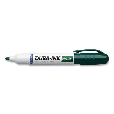 Markal 96573 Dura-Ink Dry Erase Marker, Green, 1/8 in, Felt