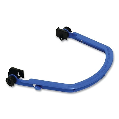 Bullard 400 Face Shield Bracket, Slotted, Dielectric, Nylon, Used with C30/S51/S61/S62 Hard Hats, Black, with Blades