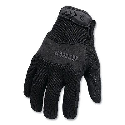 Ironclad EXOT-PBLK-03-M Tactical Pro Shooting Gloves, Synthetic Suede, Medium, Black