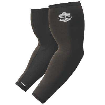 Ergodyne 12383 Chill-Its 6690 Cooling Arm Sleeves, Medium, Black