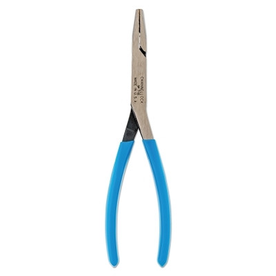 Channellock 718BULK Long Reach Plier, Flat Nose, High Carbon Steel, 8 in