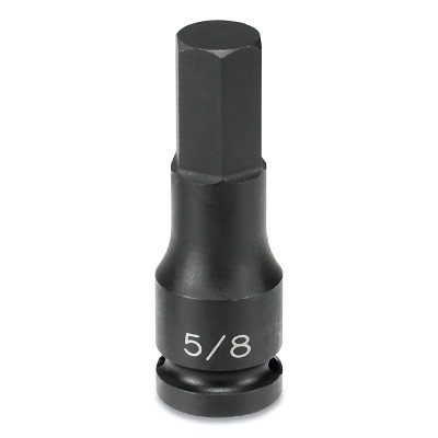 Grey Pneumatic 2914F Impact Driver, 1/2 in Drive, SAE, 7/16 in Size, 2.95 in OAL, Hex