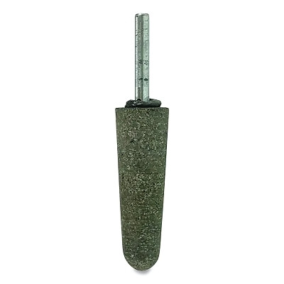 Weiler 68334 Tiger Mounted Point, 1 in dia x 1/4 in dia Shank x 1-1/2 in L Shank, 24 Grit, Zirconia Alumina, A3, 10 EA/BX