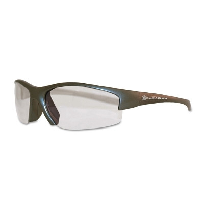 Smith & Wesson 21294 Equalizer Safety Glasses, Clear Polycarbonate Lens, Uncoated, Gunmetal, Nylon
