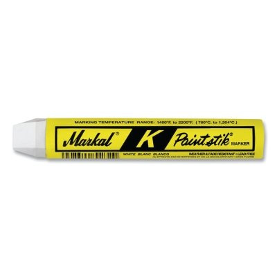 Markal 81820 K Paintstik Solid Paint Marker, 3/8 in x 4.75 in L, White