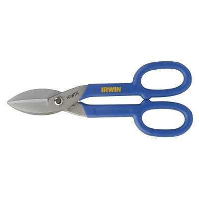 Irwin 22010 Tinner Snip, Cuts Straight and Wide Curves, 10 in L