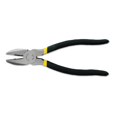 Stanley 84113 Linesman Pliers, 8 3/4 in Long, 1 1/2 in Cut, Dipped Grips