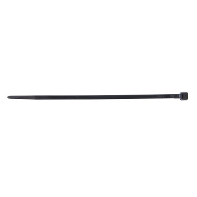 Gardner Bender 46104UVB Miniature Cable Ties, 18 lb Tensile Strength, 4 in L, Black, 100/Bag