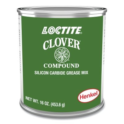 Loctite 233179 Clover Silicon Carbide Pat Gel Water Mix, 600 grit, 1 lb cap, Can, Mild Odor