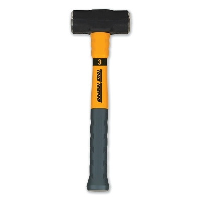 TRUE TEMPER 20184200 Toughstrike Fiberglass Engineer Hammer, 3 lb, 15 in Handle