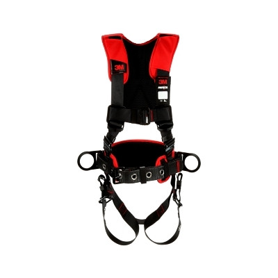 DBI-SALA 1161207 Protecta Construction Style Positioning Harness, Comfort, D-Rings, Leg Buckles, SLR Adaptor, X-Lg, Pass-Through Chest Conn