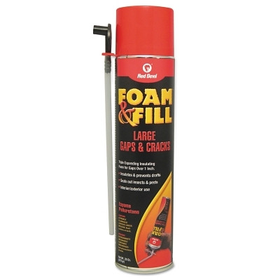Red Devil 0912 Polyurethane Triple Expanding Foam, 20 oz Aerosol Can, Champagne