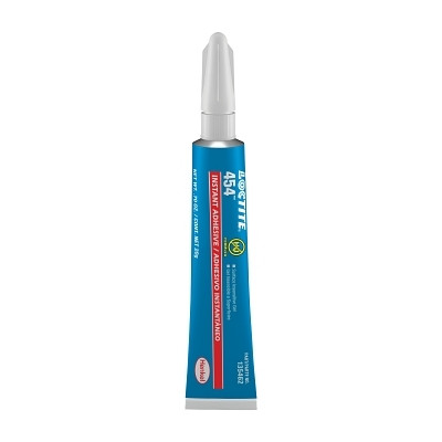 Loctite 135462 454 Prism Instant Adhesive, Surface Insensitive Gel, 20 g, Tube, Clear