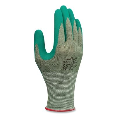 SHOWA 383XXL-10 383 Biodegradable Working Glove, XX-Large, Green