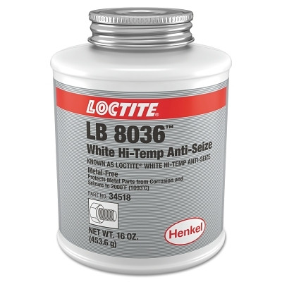 Loctite 302678 White High-Temp Anti-Seize, 16 oz Bottle