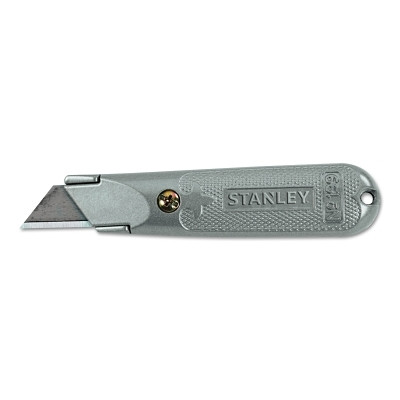 Stanley 10209 Classic 199 Fixed Blade Utility Knife, 5-1/2 in L,  Carbon Steel, Gray